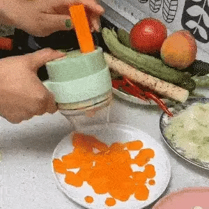 4 in 1 Portable Electric Vegetable Cutter Set